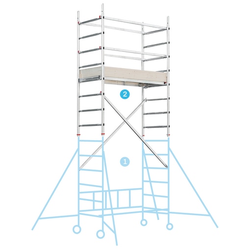 Poste separador con cinta extensible