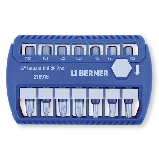 Impact bit set 1/4