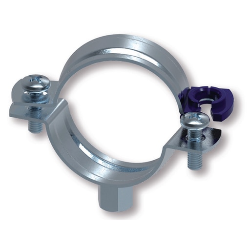 Uninsulated dual-screw pipe clamp Quick M8/M10 Ø118-125 galvanized