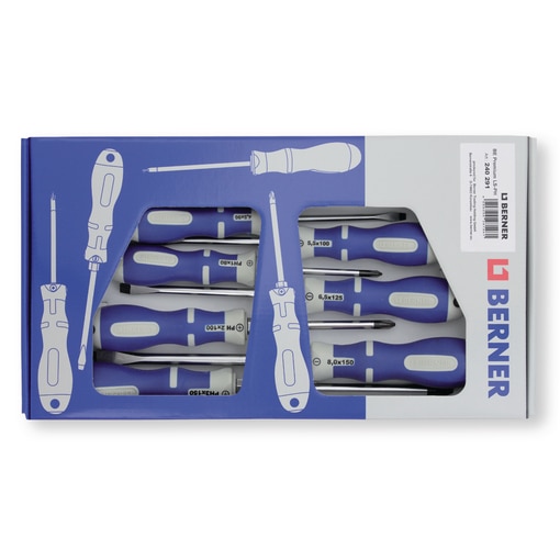 Set carton 7 tournevis avec  6 pans  F - PH