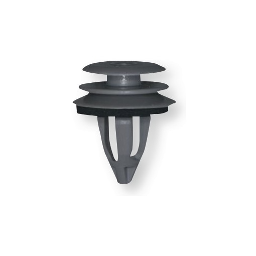Innenverkleidungsclip Loch 7,9-8 mm, L. 16,8 mm, Kopf 14,5 mm grau