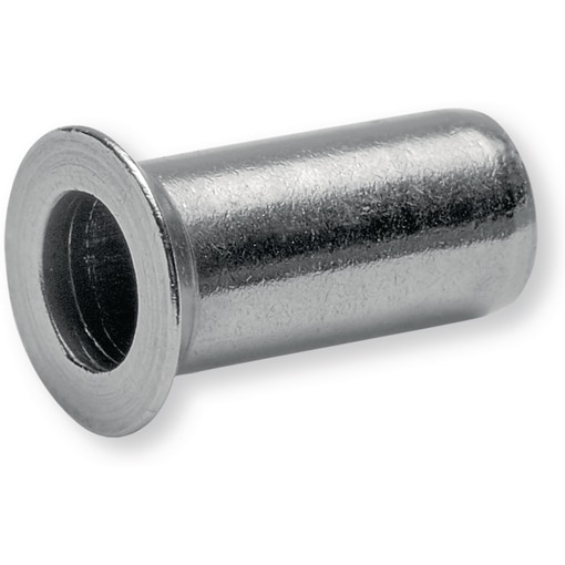 Ecrous noyés, tête fraisée M4 (1,5-3 mm) inox A4