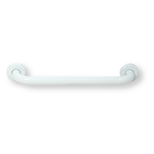 Barre de maintien PMR inox blanc Ø 32 mm entraxe 450 mm