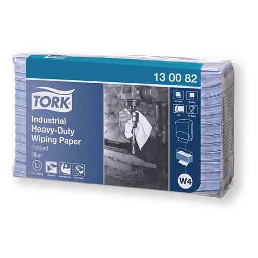 Papiers d'essuyage Tork, 5 recharges de 100 feuilles Tork 13 00 82