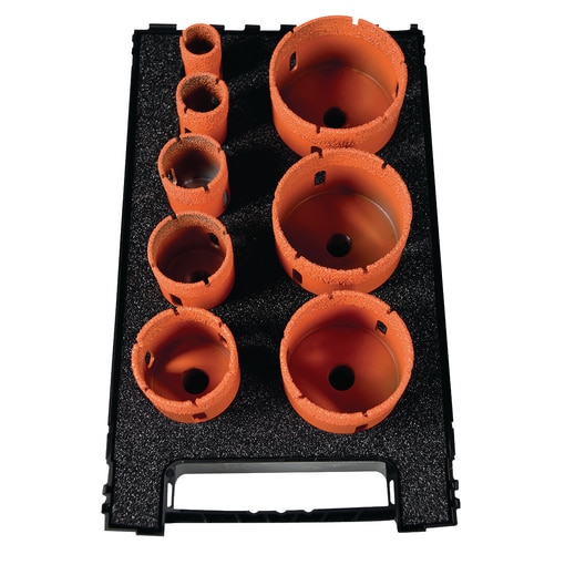 Set trépans diamant pour meuleuse d'angle 20-68 mm
