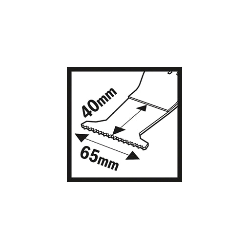 Starlock COMBIline invalzaagblad bimetaal 65x40 mm  COMBIline