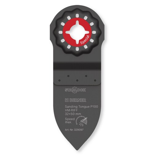 Starlock Schleifzunge  HM-RIFF 32x50 mm P100