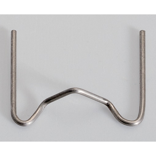 Agrafes métalliques clips forme MV