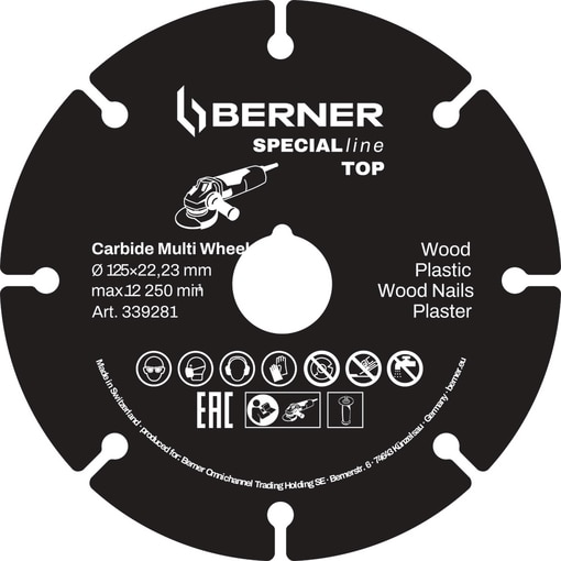 Řezný kotouč SPECIALline Top Ø 125 x 22 mm