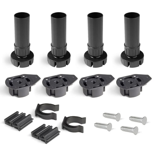 Kit pied pour meubles Bone avec pince avec pince montage direct/vis, 150,