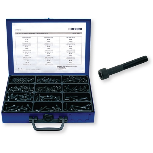 Coffret BS vis tête cylindrique hexagonale creuse - 450 pièces