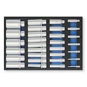 Skumindsats med toppe 1/4