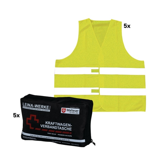 Verbandstaschen & Warnwesten neongelb