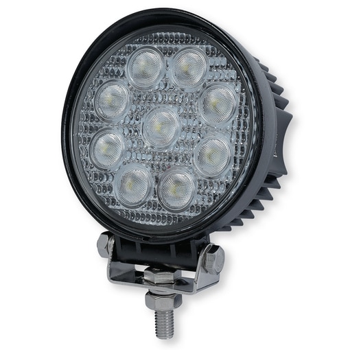 Arbetsbelysning LED 12/24V 27W Rund