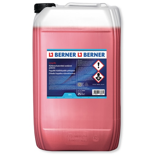 Radiator coolant pinkred 50% 25L