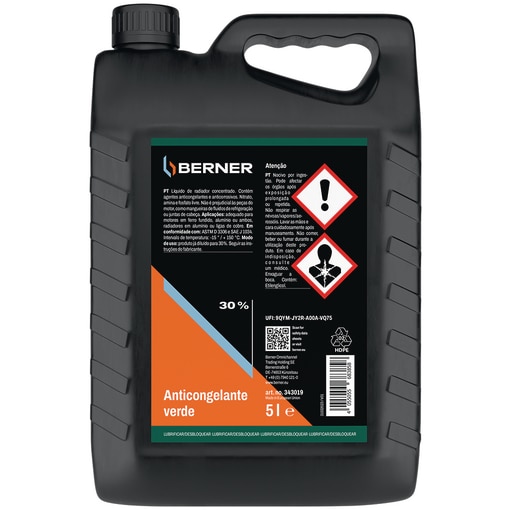 RAD.COOLANT 30%GREEN DIL 5L