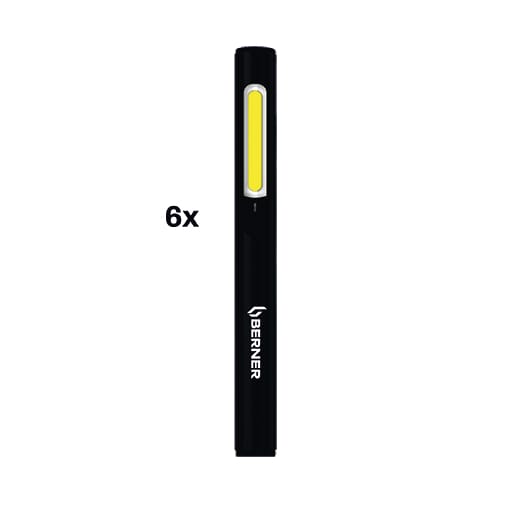 6er-Pack Pen Light Alu Slim
