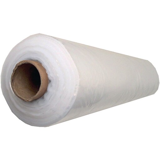Film plastique construction 100 µm 2 x 50 m transparent