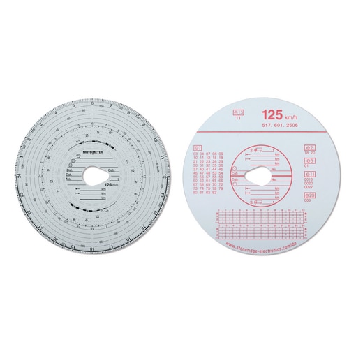 Disques tachygraphes 125 km/H-24 heures