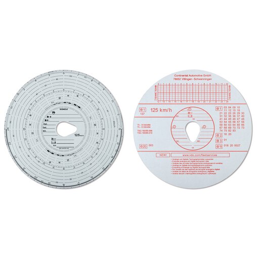 Disco tachigrafo Kienzle 125-24 EC 4K