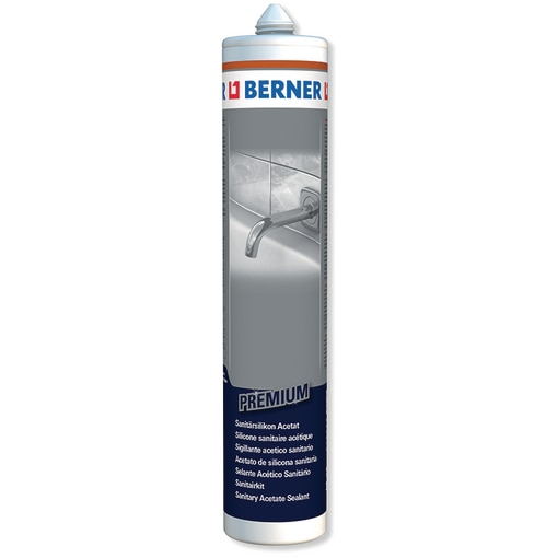 Silicone acétique sanitaire premium blanc RAL 9016 