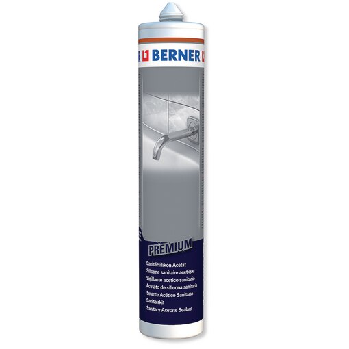 Silicone sanitaire Premium gris clair RAL 7035, 310 ml 