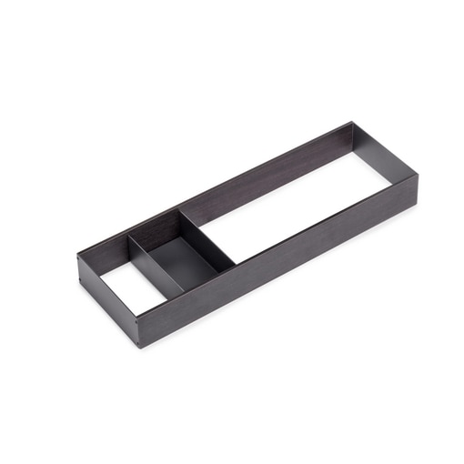 Emuca Organisateur Orderbox pour tiroir, 150x470 mm, Gris anthracite