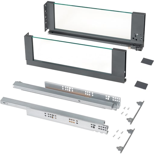 Tiroir Vertex avec latéral verre hauteur 178x500 GA