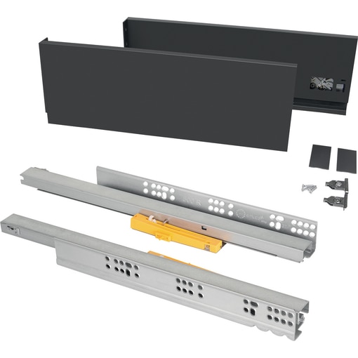 Tiroir extérieur Vertex 131 mm avec Push Syncro2, 350, Peint en blanc, Ac