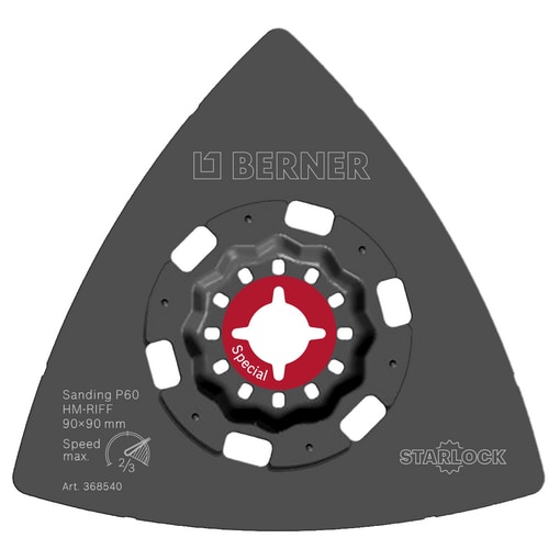 Starlock Triangle de ponçage SPECIALline carbure P60 90 mm 
