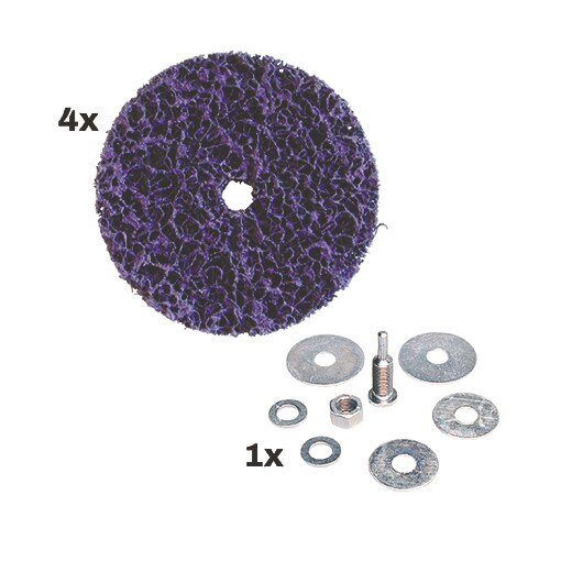 Reinigungsscheiben lila & Aufnahmeschaft