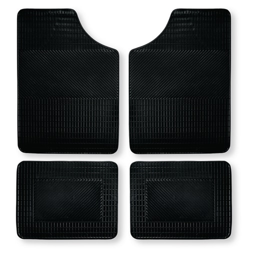 Conjunto de tapetes de borracha 4 peças
