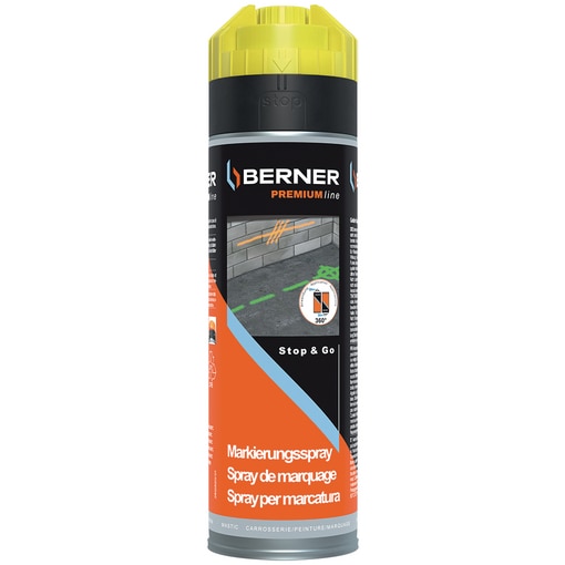 MARKINGSPRAY PREM YELLOW 500ML