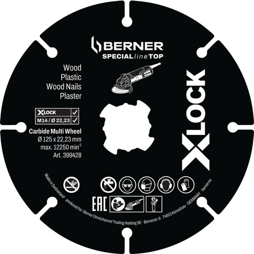 Trennscheibe SPECIALline HM 125 x 22 mm X-LOCK