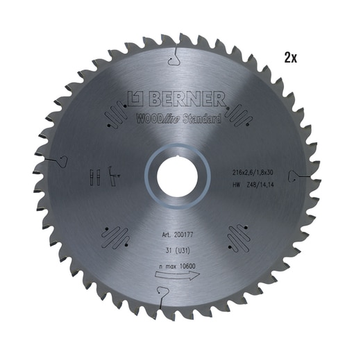 2 x Kreissägeblatt WOODline STANDARD 160x2,2x20