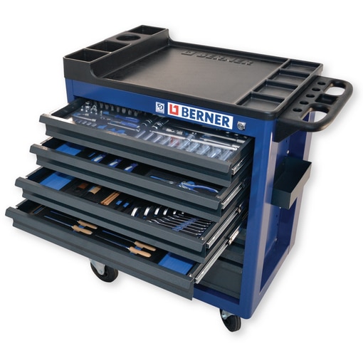 Werkplaatswagen Evolution TOPline RAL 5002 199-delig