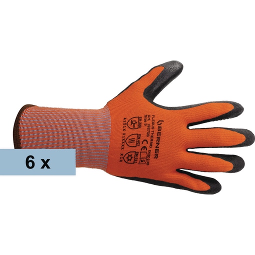 6 Paar Arbeitshandschuh Flexus Thermo Größe 7