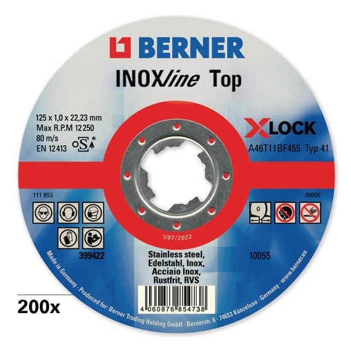 Großpack Trennscheibe INOXline X-Lock 125 mm