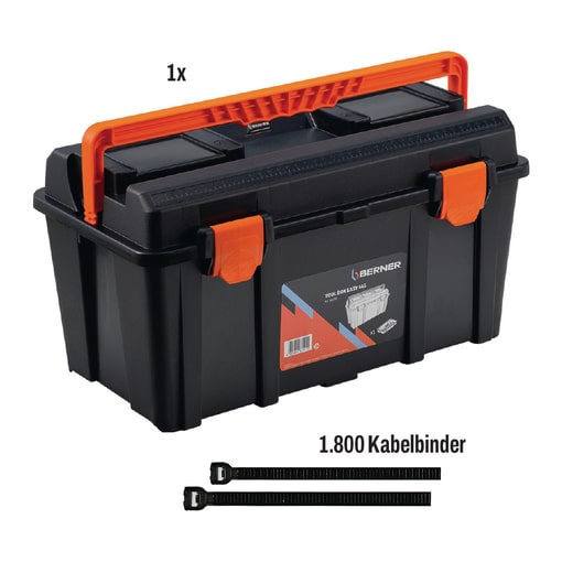 Kabelbinder schwarz in Tool Box Easy