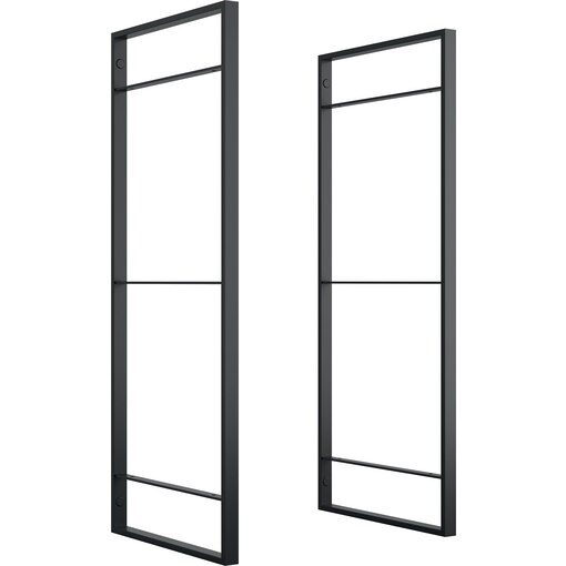 Structure pour étagère Lader, hauteur 1150 mm, acier, peinture noire.