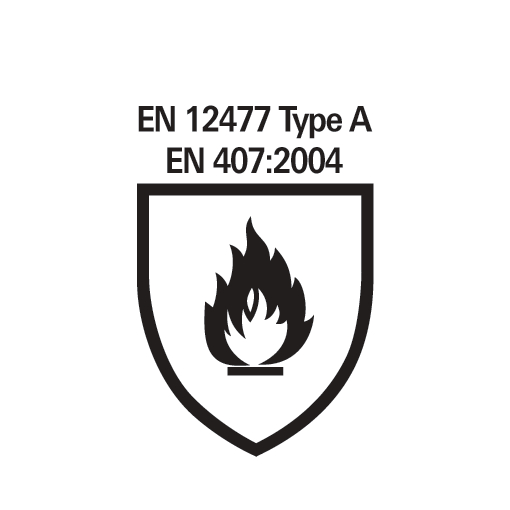 Pictogram_EN 12477 Type A / EN 407:2004 (white BG)