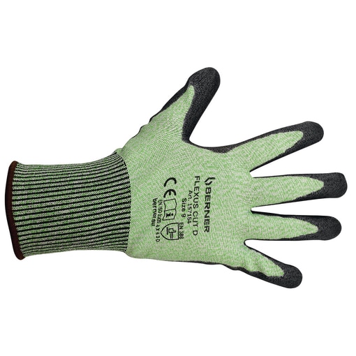 Cut protection glove Level 5 with PU coating