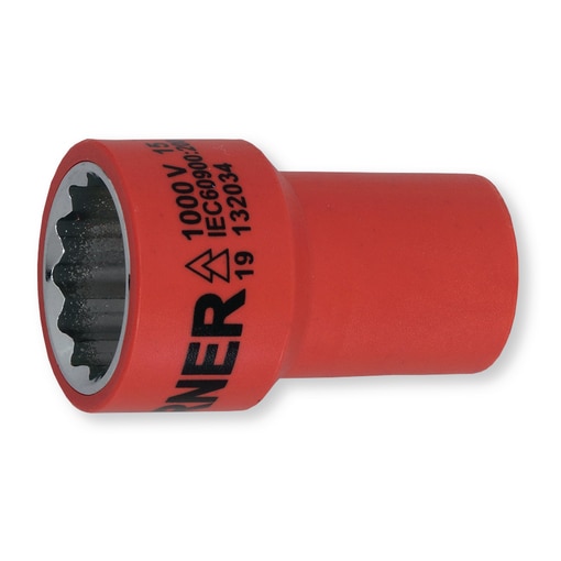 Full insulated socket, 3/8