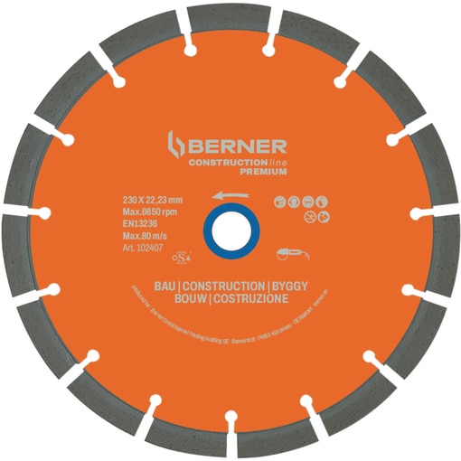 Disque diamant universel S13 pour coupe à sec