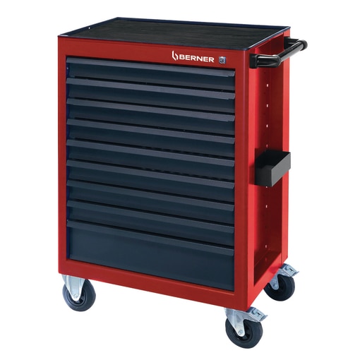 Carro evolution vermelho 9 gavetas Basicline