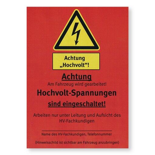 Wartungsanhänger aktiv