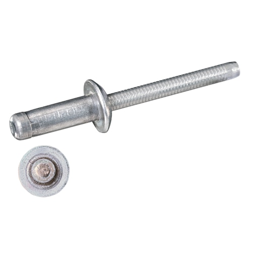 High strength blind rivets, flat head, aluminium/aluminium