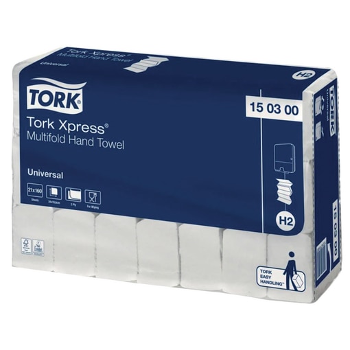 Tork Xpress Multifold Paper Folded Hand Towels for Dispenser
