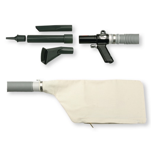 Pneumatic suction- and blow gun set