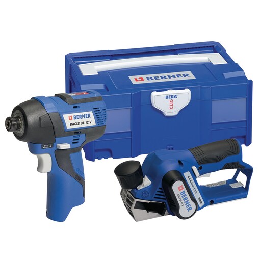 Cordless Impact Driver BACIS BL 12V & Cordless planer BACP BL 12 V, in BC+